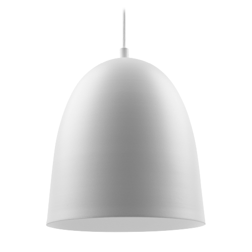 Colgante retro E27 blanco de 18x20cm